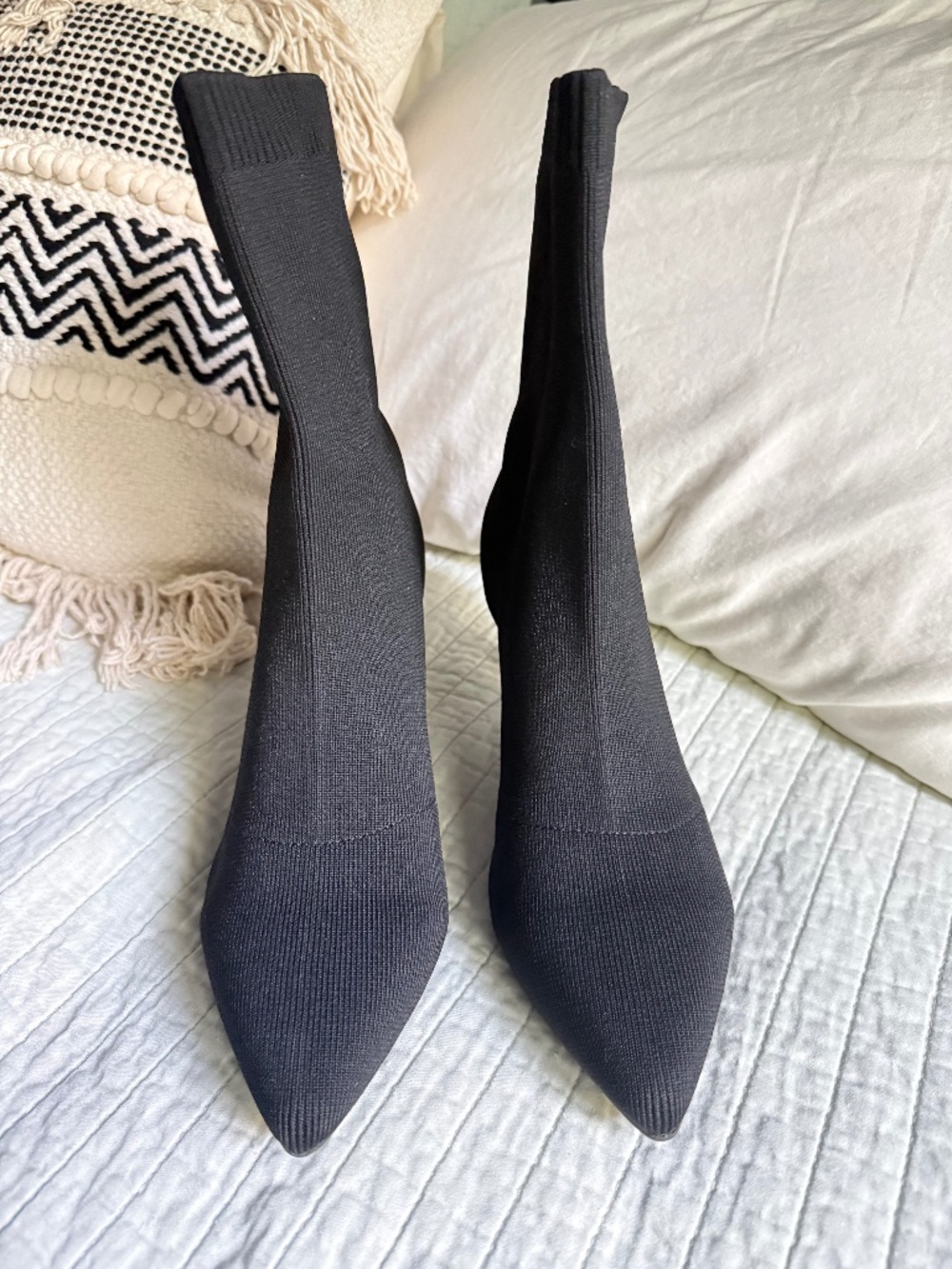New MIA Knit Sock Boots Black Women's Size 8.5